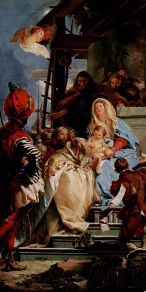 Giovanni Battista Tiepolo Anbetung der Heiligen Drei Konige Germany oil painting art